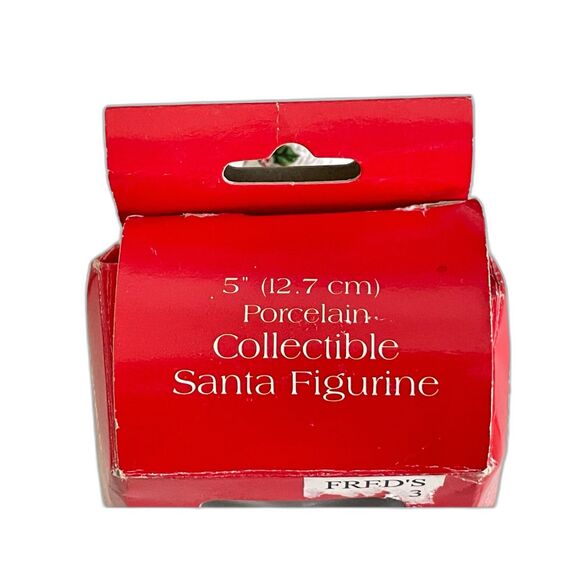 Vintage 1980s Porcelain Old World Sweden Santa Collectible Figurine with Box 5" - Picture 7 of 11